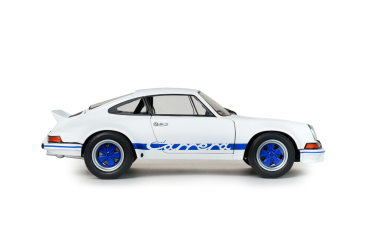 Porsche 911 RSR weiß / blaue Carrera Streifen 1973 1:18 Solido 421186587 Modellauto