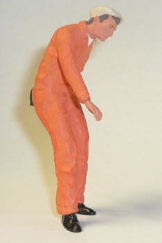 Figurenmanufaktur 180112 Mechaniker im orangenem Overall - Figur 1:18