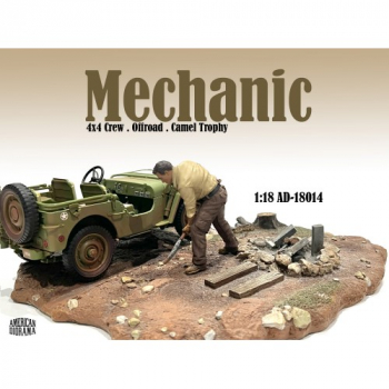 American Diorama 18014 Mechaniker Crew Figur offroad camel trophy Nr.4 1:18 limitiert 1/1000