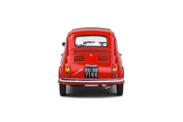 Fiat 500 Robe di Kappa 1965 red-white  1:18 - Modelcar Solido 421182690