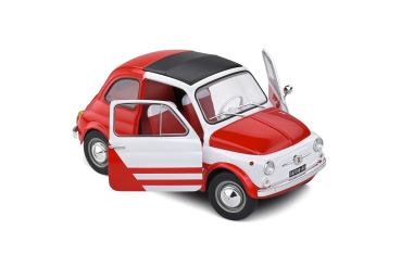 Fiat 500 Robe di Kappa 1965 red-white  1:18 - Modelcar Solido 421182690