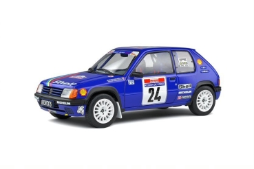 Solido 421181730 Peugeot 205 Rallye #24 blau 1:18 Modellauto