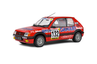 Peugeot 205 GTI Rallye Monte Carlo 1986 #132 red 1:18 Solido 421186220 Modelcar