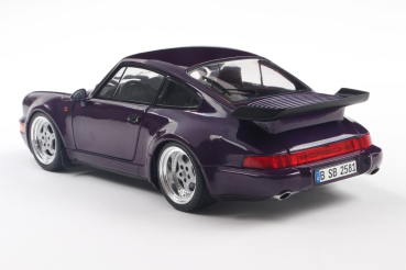 Preview: Porsche 911 964 Turbo blue violett blau 1:18 Solido 421186562 Modellauto