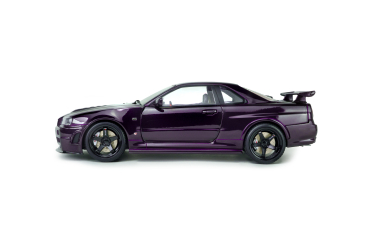 Preview: Nissan GTR R34 Skyline GT-R Z Tune mitternachtslila 1:18 Solido 421186489 Modellauto