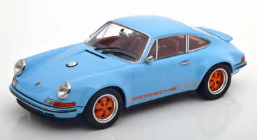 KK-Scale Porsche 911 Coupe Singer hellblau 1:18 limitiert 1/1000 Modellauto 180441