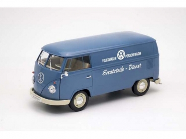 Welly VW Bus T1 Volkswagen Porschewagen Ersatzteile Dienst blau 1:18 18058TDB 1963 Kombi Panel Van