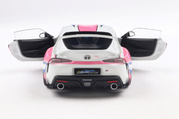 Toyota GR Supra Solido Works Itasha 2024 white/rosa 1:18 Modelcar Solido 421186453