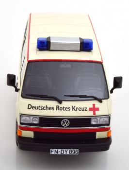 KK-Scale VW T3 Bus Syncro Deutsches Rotes Kreuz 1987 DRK 1:18 limitiert 180968 Modellauto