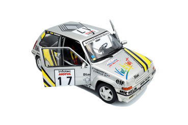 Renault 5 GT TURBO MK2 Tour de Corse 1989 silber 1:18 Modellauto Solido 421186536