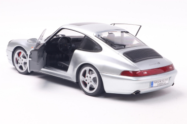 Porsche 911 (993) 4S 1996 polar silver 1:18 Solido 421186451 Modelcar