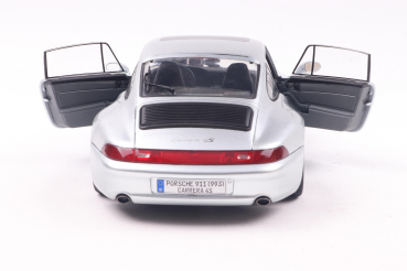 Porsche 911 (993) 4S 1996 polar silver 1:18 Solido 421186451 Modelcar