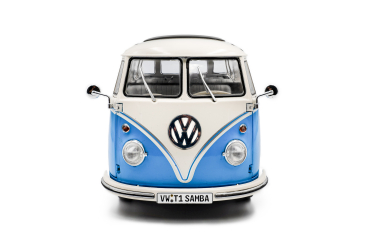 Volkswagen T1 Samba 1962 Blue/White 1:18 Solido 421186462 Modelcar