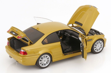 Norev 183000 BMW M3 E46 2000 gelb metallic 1:18 limited 1/1000 modelcar