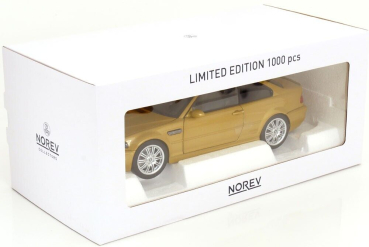 Norev 183000 BMW M3 E46 2000 gelb metallic 1:18 limited 1/1000 modelcar