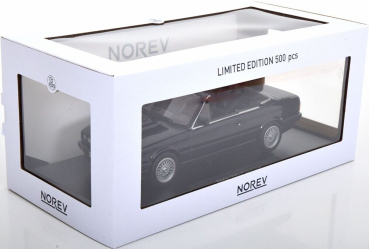 Norev 183212 BMW 325i Cabrio 1991 E30 dunkel blau metallic 1:18 limitiert 1/500 Modellauto