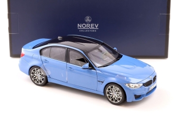 Norev 183237 BMW M3 F80 Competition 2017 blau metallic 1:18 limitiert Modellauto/