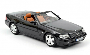 Norev 183750 Mercedes-Benz 500 SL 1999 R129 schwarz 1:18 Modellauto