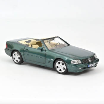 Norev 183753 Mercedes-Benz SL500 1999 grünmetallic 500 SL 1:18 Modellauto