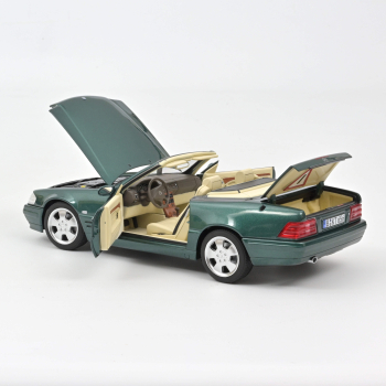 Norev 183753 Mercedes-Benz SL500 1999 grünmetallic 500 SL 1:18 Modellauto