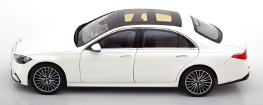 Norev 183801 Mercedes-Benz 2021 weiss metallic S-Klasse W223 1:18 Modellauto limitiert 1/500