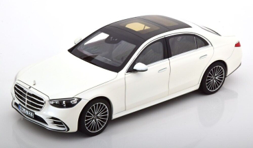 Norev 183801 Mercedes-Benz 2021 weiss metallic S-Klasse W223 1:18 Modellauto limitiert 1/500