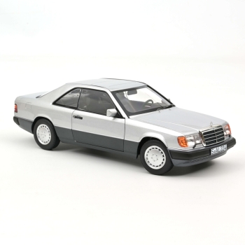 Norev 183880 Mercedes-Benz 300 CE-24 Coupé 1990 C124 Silber 1:18 Modellauto