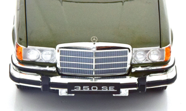 Norev 183972 Mercedes-Benz 350 SE W116 1973 dunkelgrün metallic 1:18 US-Version limitiert 1/1000 Modellauto