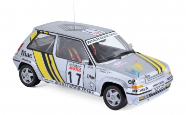 Norev Renault Supercinq GT Turbo - Tour de Corse 1989 - Oreille / Thimonier 1:18 - 185215