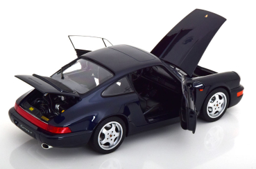 Norev 187324 Porsche 911 Carrera 964 4 Coupe 1990 dunkel blau metallic 1:18 Modellauto limitiert 1/1000