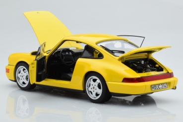 Norev 187328 Porsche 911 Carrera 964 1992 gelb 1:18 Modellauto Modelcar