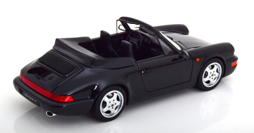 Norev 187332 Porsche 911 Carrera 964 4 Cabrio 1990 schwarz metallic 1:18 Modellauto limitiert 1/1000