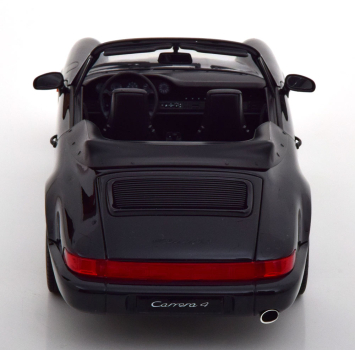 Norev 187332 Porsche 911 Carrera 964 4 Cabrio 1990 schwarz metallic 1:18 Modellauto limitiert 1/1000