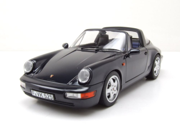 Norev 187340 Porsche 911 964 Carrera 4 Targa 1991 blau metallic 1:18 Modellauto