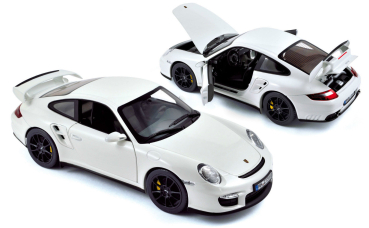 Norev Porsche 911 997 GT2 2007 weiss 1:18 187572
