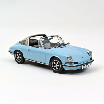 Norev 187642 Porsche 911 S Targa 1973 light blue 1:18 Modellauto
