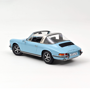 Norev 187642 Porsche 911 S Targa 1973 light blue 1:18 Modellauto