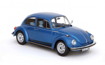Norev 188525 Volkswagen VW Käfer City 1303 1973 blau 1:18 Beetle Modellauto