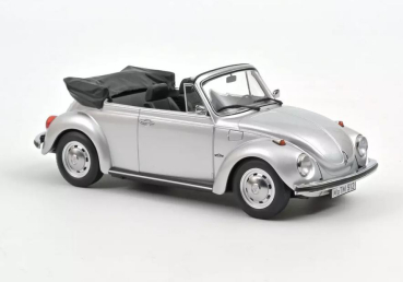 Norev 188530 VW Käfer 1303 Cabrio 1973 silber 1:18 Modellauto Volkswagen