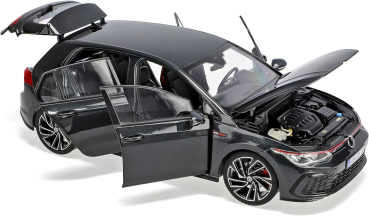 Preview: Norev 188591 Volkswagen Golf VIII GTI MK8 2019 schwarz 1:18 Modellauto VW