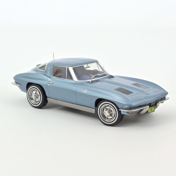 Norev 189050 Chevrolet Corvette Sting Ray 1963 Hellblau metallic 1:18 Modellauto