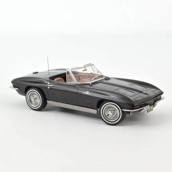 Norev 189055 Chevrolet Corvette Sting Ray Cabrio 1963 schwarz 1:18 Modellauto