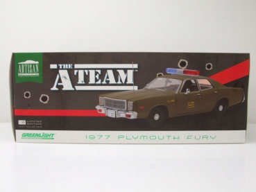 Greenlight Plmouth Fury 1977 The A-Team Filmfahrzeug 1:18 Modelcar 19053 u.s. army colonel roderick decker