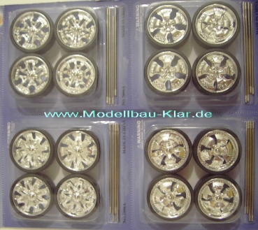 Felgen 06-Set / 4 verschiedene Sätze (39mm)