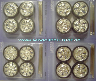 Felgen 05-Set / 4 verschiedene Spintek Radsätze (33mm)