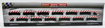 Carrera DIGITAL 124 132 Evolution 12x Außenrandstreifen für Kurve 4/15° 2x Endstücke Schienen 20568
