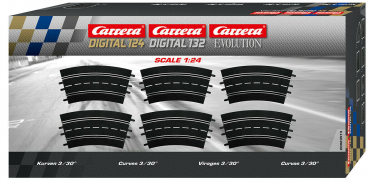 Carrera DIGITAL 124 + 132 Evolution Kurven 3/30° (6) Slotcar parts