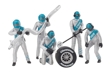 Carrera Figurensatz Mechaniker Carrera Crew silber 1:32 - 21133 Figuren Motorsport