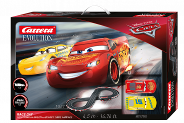 Carrera Evolution Disney Pixar Cars - Race Day 1:32 25226 Rennbahn