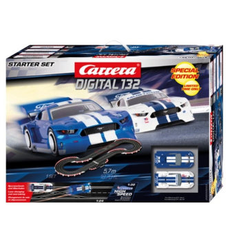 Carrera DIGITAL 132 Starter Set 2023 Rennbahn 30033 1:32 inkl. 2 x Ford Mustang GTY Special Edition